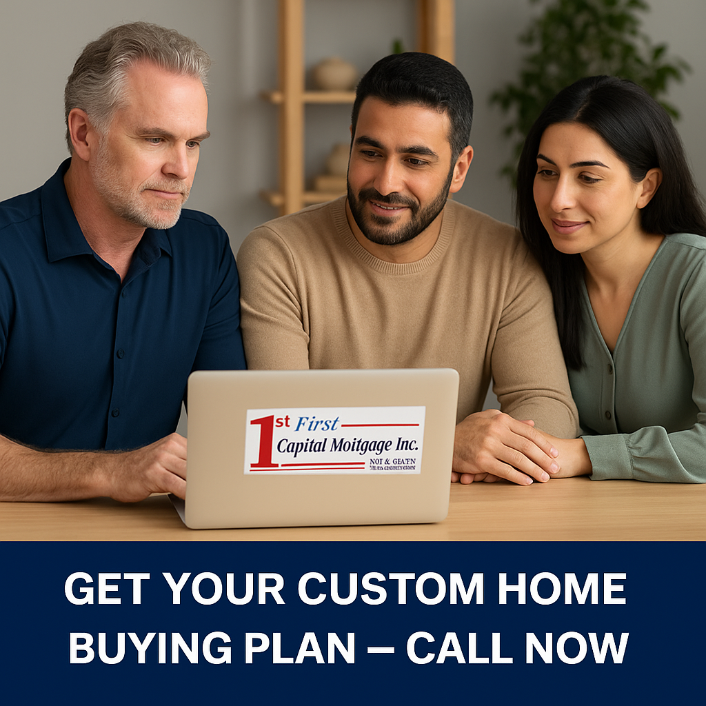 Steve McNeal with clients at First Capital Mortgage Inc.