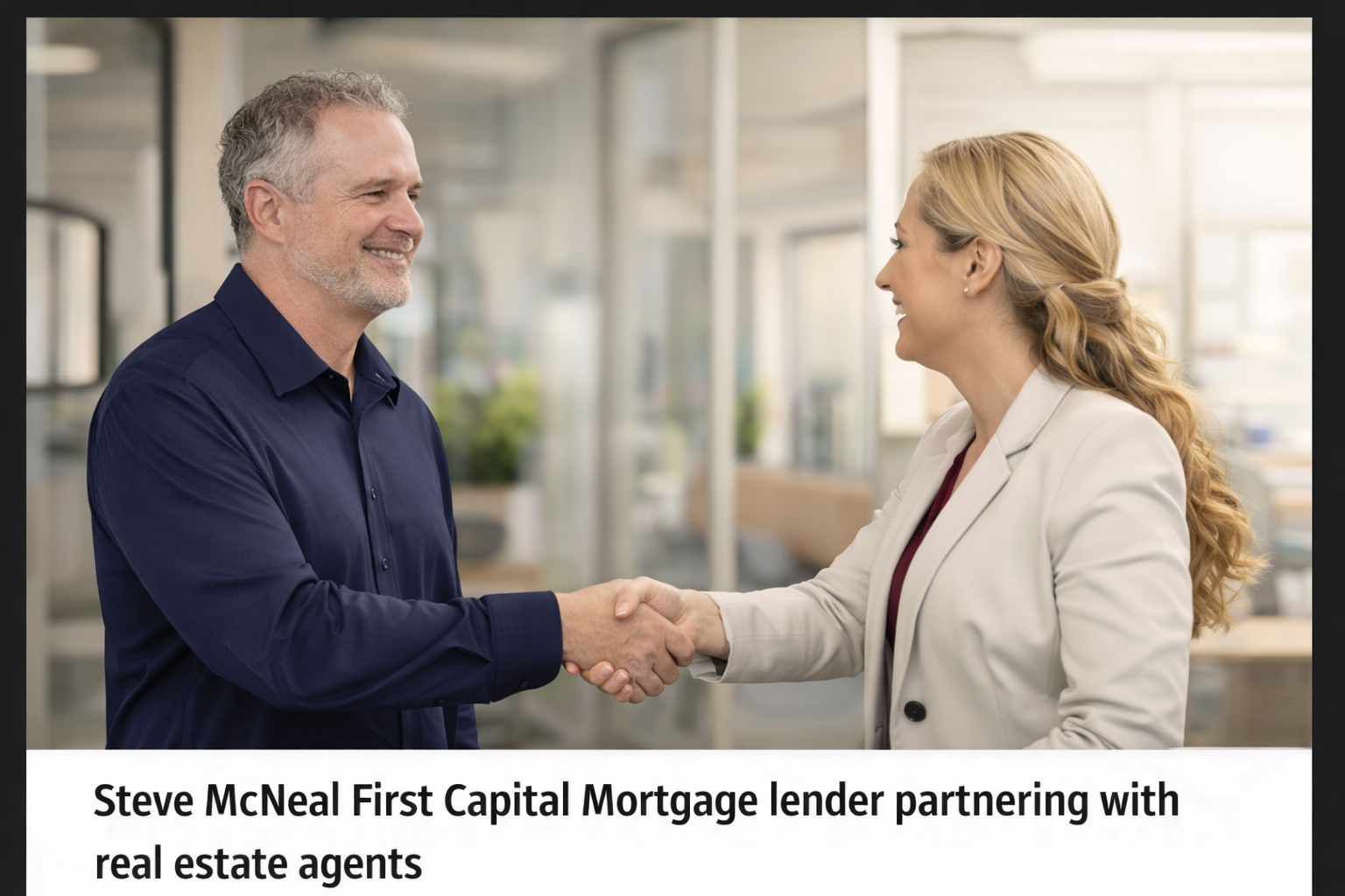 Steve McNeal First Capital Mortgage lender partnering with real estate agents