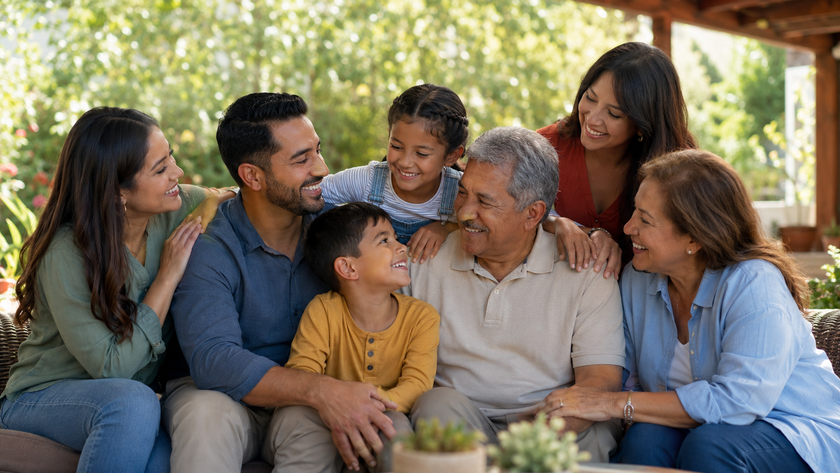 Multi-generational family protecting home wealth through taxes insurance and risk management